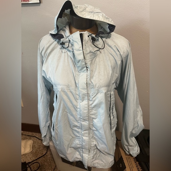 Women's Marmot Large Light Gray Hooded Jacket - Picture 1 of 5